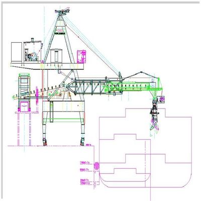 Cevher Kömür Tahıl Yükleme için Liman Terminali Ağır Hizmet Gemi Yükleyicileri