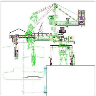 Yükleme Kapasitesi 4000t/H Süreklilik Bantlı Tip Gemi Yükleyici