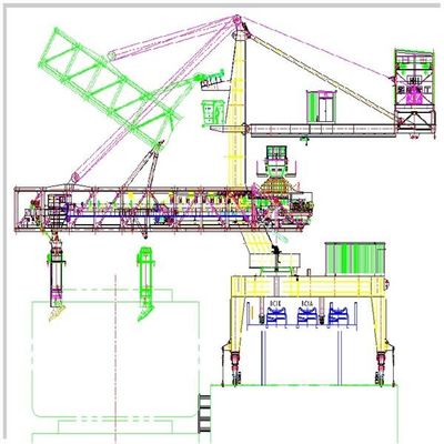 Yükleme Kapasitesi 4000t/H Süreklilik Bantlı Tip Gemi Yükleyici