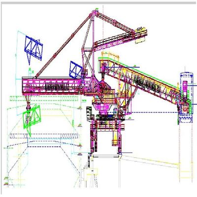 Yükleme Kapasitesi 4000t/H Süreklilik Bantlı Tip Gemi Yükleyici